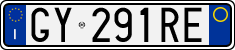 License plate of Italy, Cars (1994 year series)