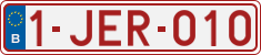 License plate of Belgium, Regular plates (2010)