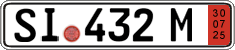 German license plate, Export transit plates