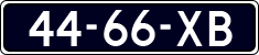 License plate of the Netherlands, Commercial Vehicles (1951-1994 system)