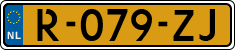 License plate of the Netherlands, Cars