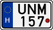 license plates of Hungary, Motorcycles (1990)