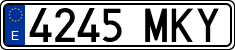 License plates of Spain, Ordinary (2000)