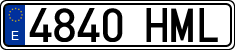 License plates of Spain, Ordinary (2000)