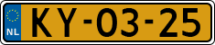 License plate of the Netherlands, Military