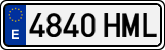License plates of Spain, Ordinary (2000)