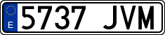 License plates of Spain, Ordinary (2000)