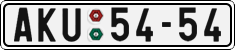 License plate of the Czech Republic, Cars (1960)