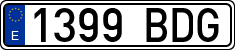 License plates of Spain, Ordinary (2000)