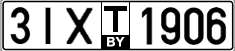 License plate Belarus, Transit plates (2004)