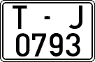 License plates of Spain, 1971 year series