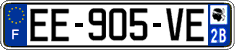 French license plate, SIV (ordinary)