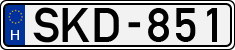 license plates of Hungary, Cars (1990)