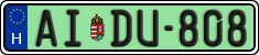 license plates of Hungary, Regular plates (2022)