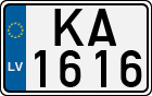 License plate of Latvia, Motorcycles