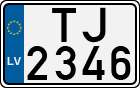 License plate of Latvia, Motorcycles