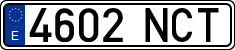 License plates of Spain, Ordinary (2000)
