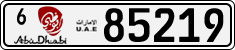 License plate of the UAE, Abu Dhabi, Cars