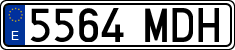 License plates of Spain, Ordinary (2000)
