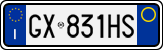 License plate of Italy, Cars (1994 year series)