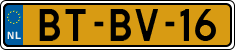 License plate of the Netherlands, Heavy Commercial Vehicles (1994 system)