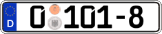 German license plate, Diplomatic