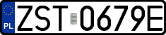 License plates of Poland, Regular car plates