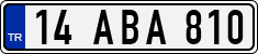 License plate of Turkey, Regular plates