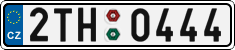 License plate of the Czech Republic, Cars (2001)