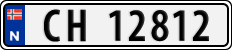 License plate of Norway, Cars
