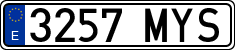 License plates of Spain, Ordinary (2000)