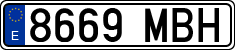 License plates of Spain, Ordinary (2000)