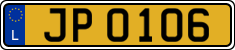 License plate of Luxembourg, 2003 year system