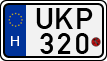 license plates of Hungary, Motorcycles (1990)