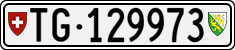 License plate of Switzerland, Cars