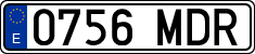 License plates of Spain, Ordinary (2000)
