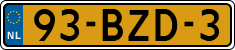 License plate of the Netherlands, Heavy Commercial Vehicles (1994 system)