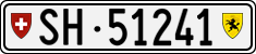 License plate of Switzerland, Cars