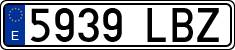 License plates of Spain, Ordinary (2000)