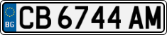 License plate of Bulgaria, Cars