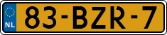 License plate of the Netherlands, Heavy Commercial Vehicles (1994 system)