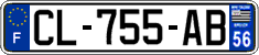 French license plate, SIV (ordinary)