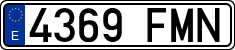 License plates of Spain, Ordinary (2000)