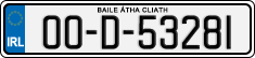 License plate of Ireland, Regular plates