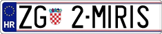 License plate of Croatia, Vanity Plates