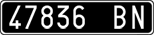 License plate of Italy, Cars (1927 year series)