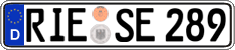 German license plate, Regular plates