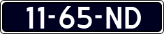 License plate of the Netherlands, Cars