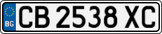 License plate of Bulgaria, Cars