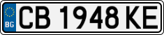 License plate of Bulgaria, Cars